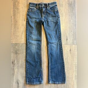 Boys Ariat Rock n roll boot cut jeans.